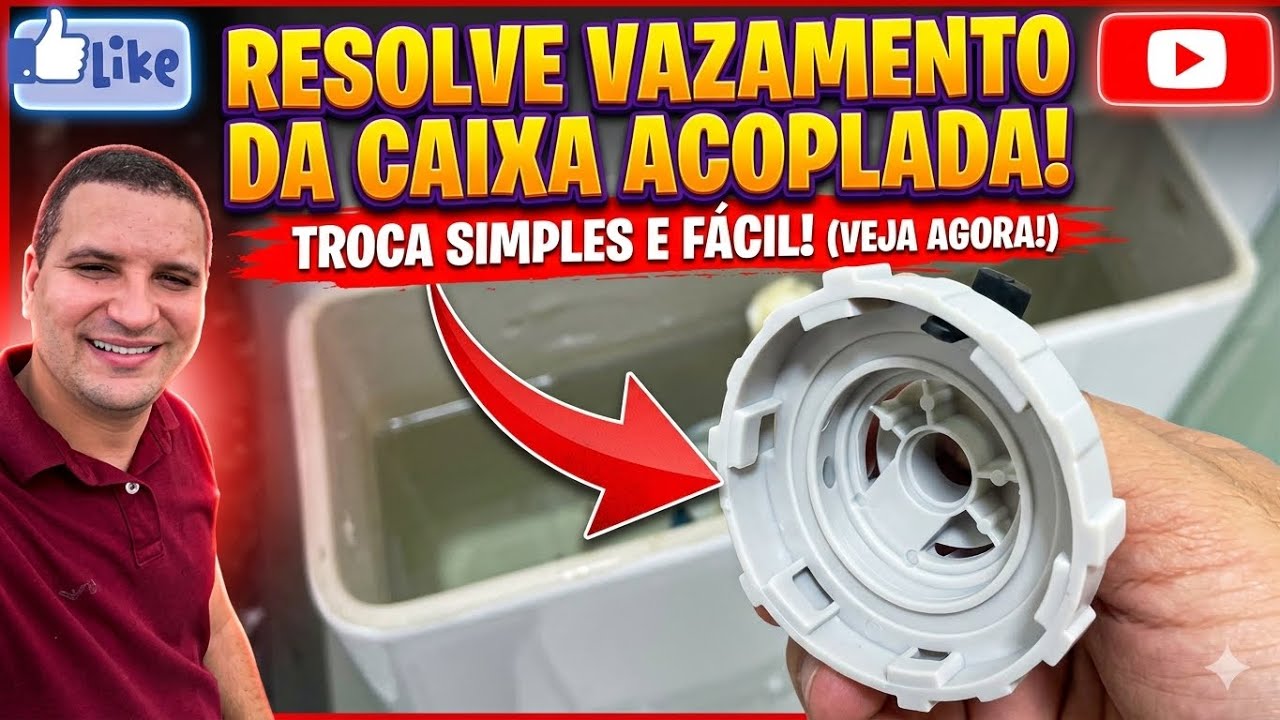 TROCA DO CABEÇOTE PARA ENTRADA DE ÁGUA DE CONVENCIONAL DA CAIXA ACOPLADA SIMPLES E FÁCIL VEJA!