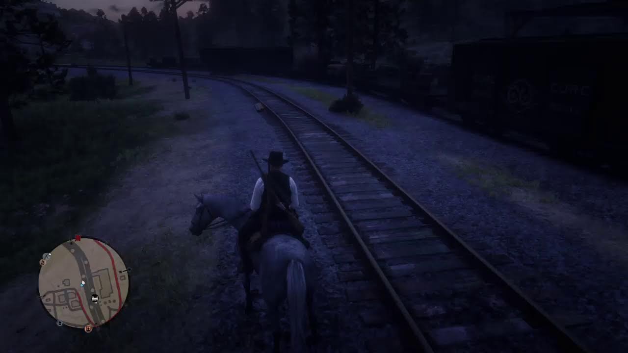 Early Morning Red Dead Stream