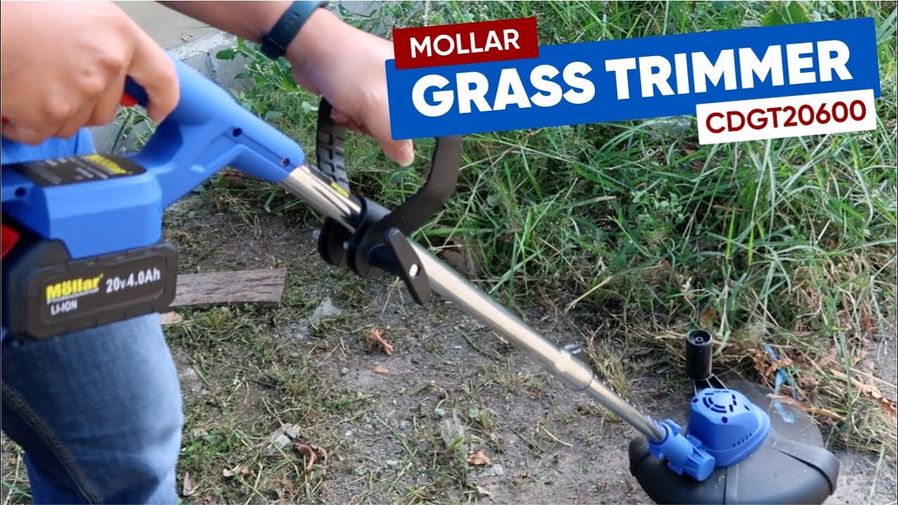 Review & Tes MOLLAR CGT20600 Mesin Potong Rumput 20V Cordless Grass Cutter Trimmer