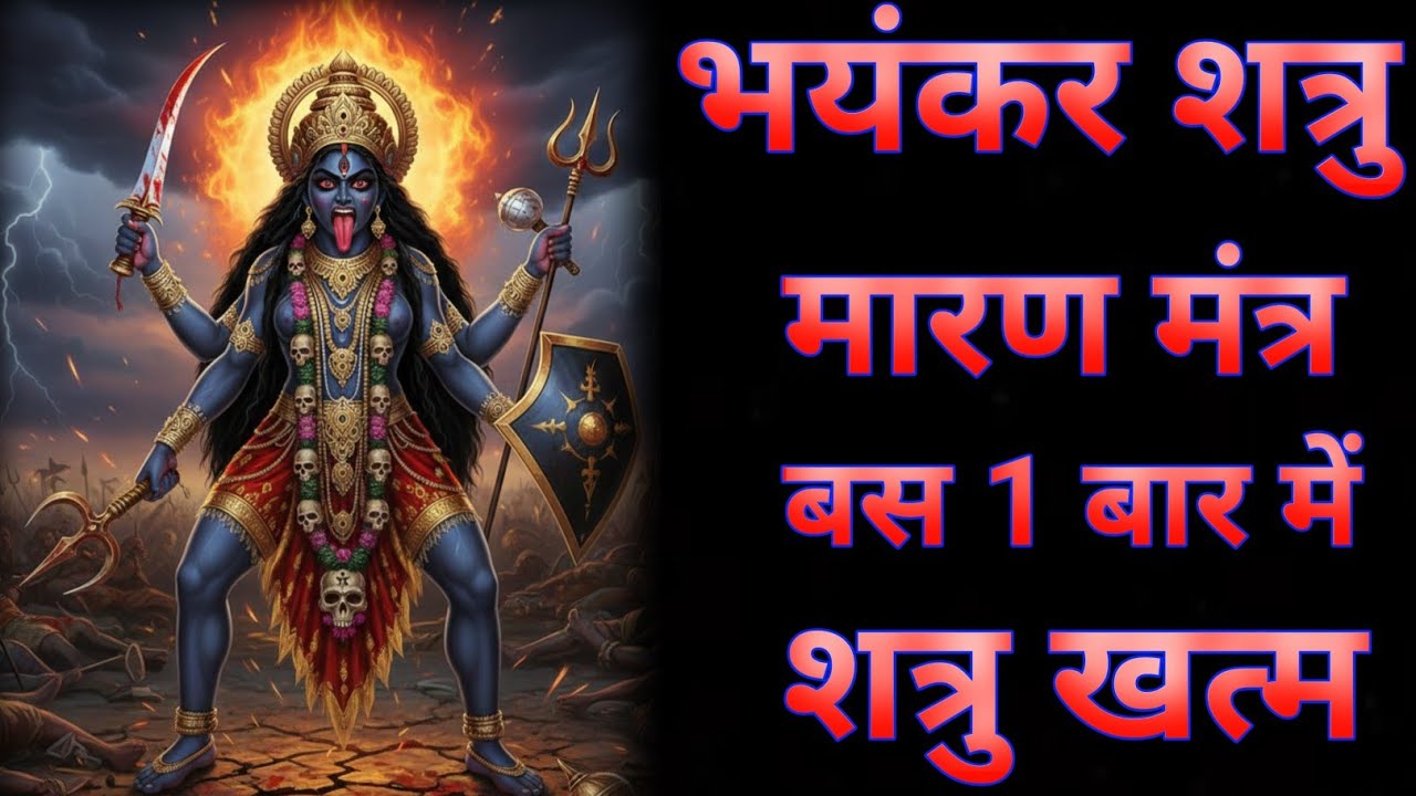 माता काली का यह शत्रु नाशक मंत्र एक बार सुन लो तुम्हारा शत्रु का जीवन बर्बाद हो जाएगा #kalimantra 