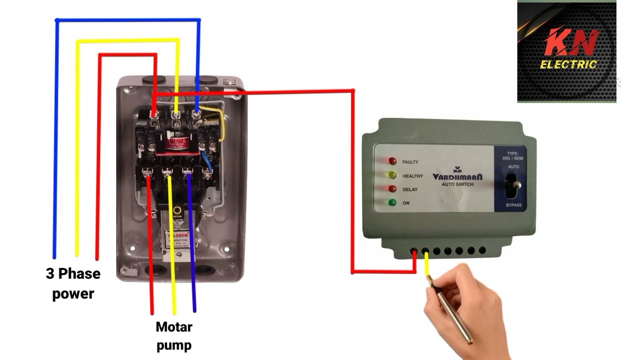 auto switch connection || motor auto switch connection.