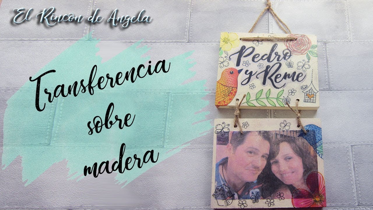 Foto transferencia en madera con papel de folio e impreso en  impresora casera-Diy manualidades