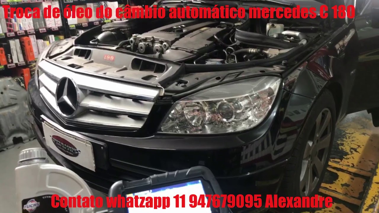 Troca de óleo do câmbio automático Mercedes C180 2011 - Imperador do óleo lubrificantes