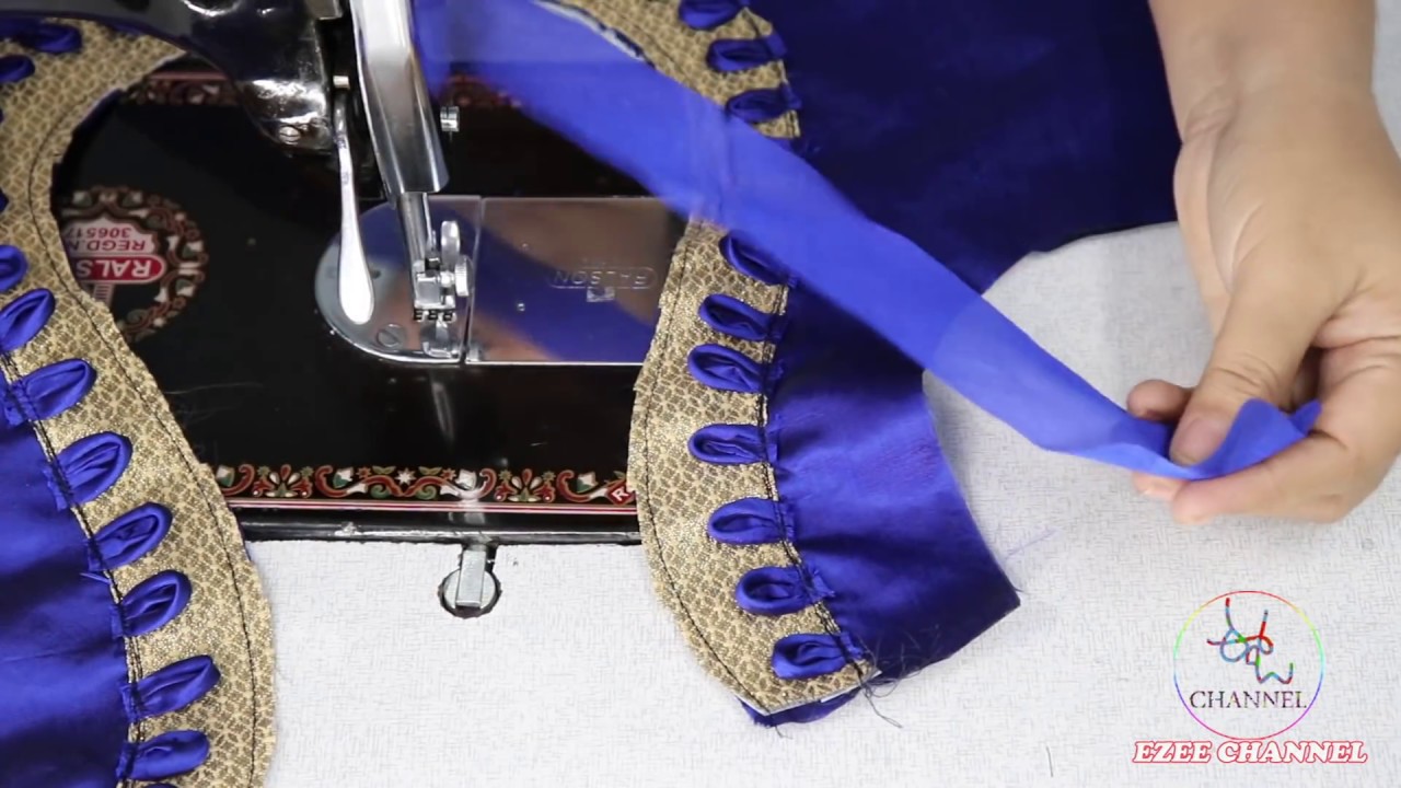 Patch Work design For Saree Blouse Cutting and Stitching 2018