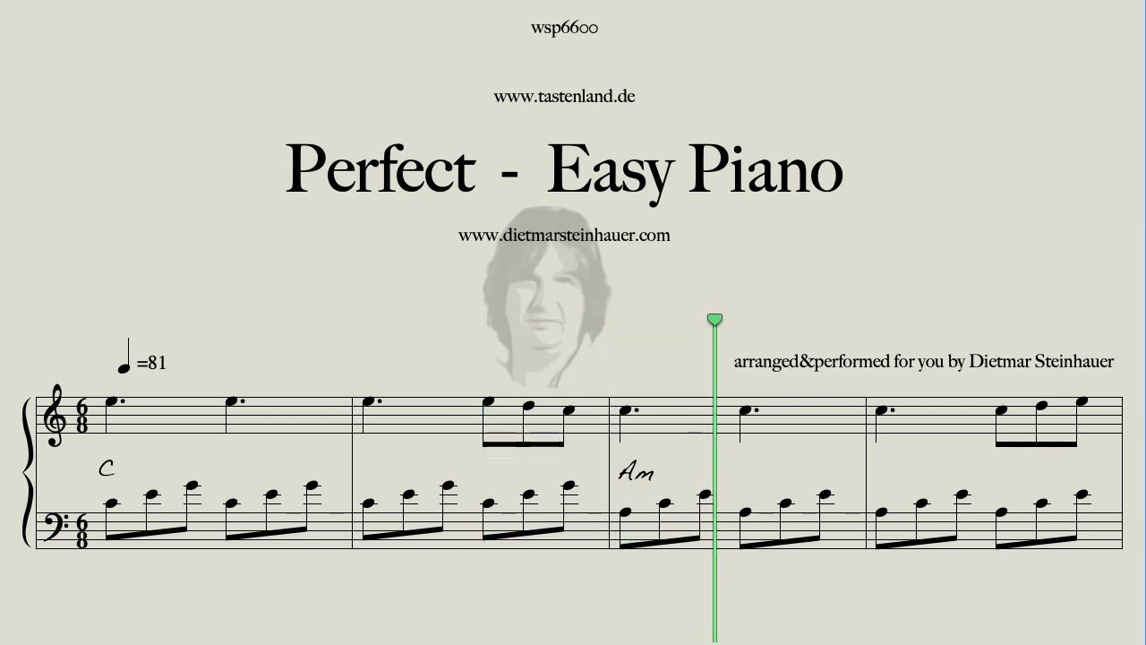 Perfect  -  Easy Piano