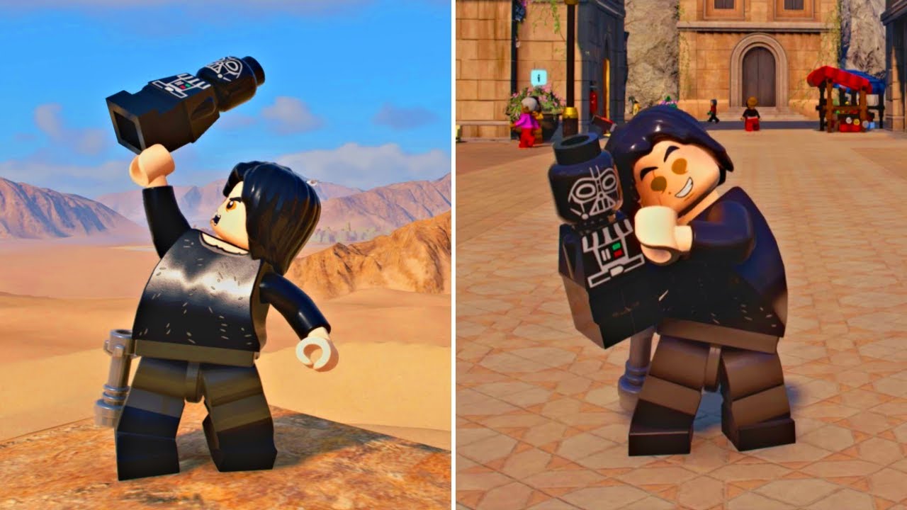 Ben Solo plays with his Darth Vader toy - LEGO Star Wars: The Skywalker Saga