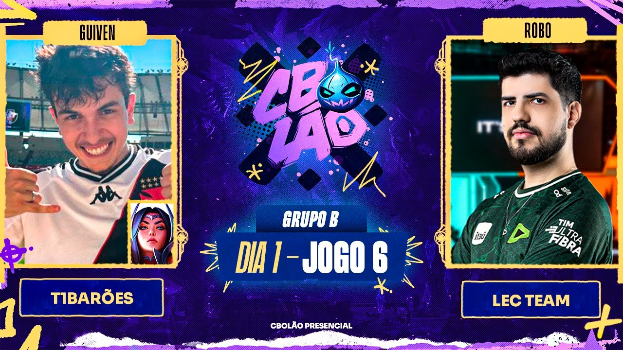 T1Barões x LEC Team | MD1 - Dia 1 | CBOLÃO Presencial - Grupo B | Guiven x Robo