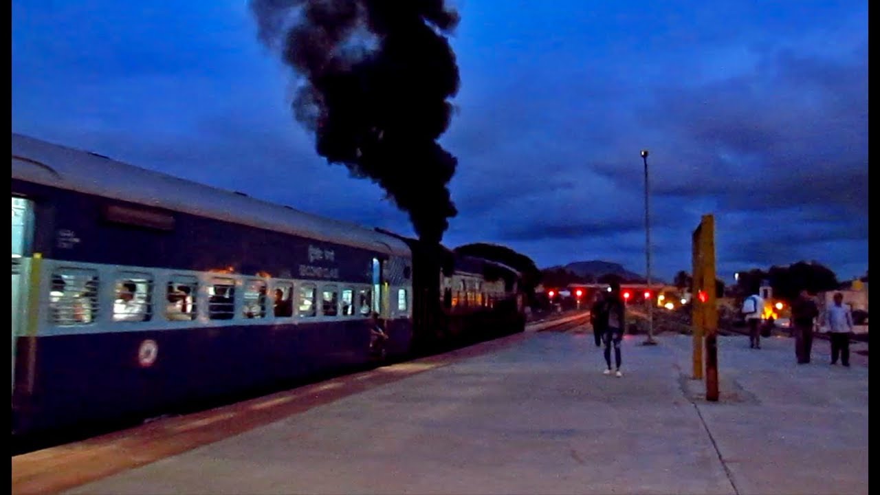 Classic SMOKING ALCo departure | Chugging at its best | Indian Railways !!