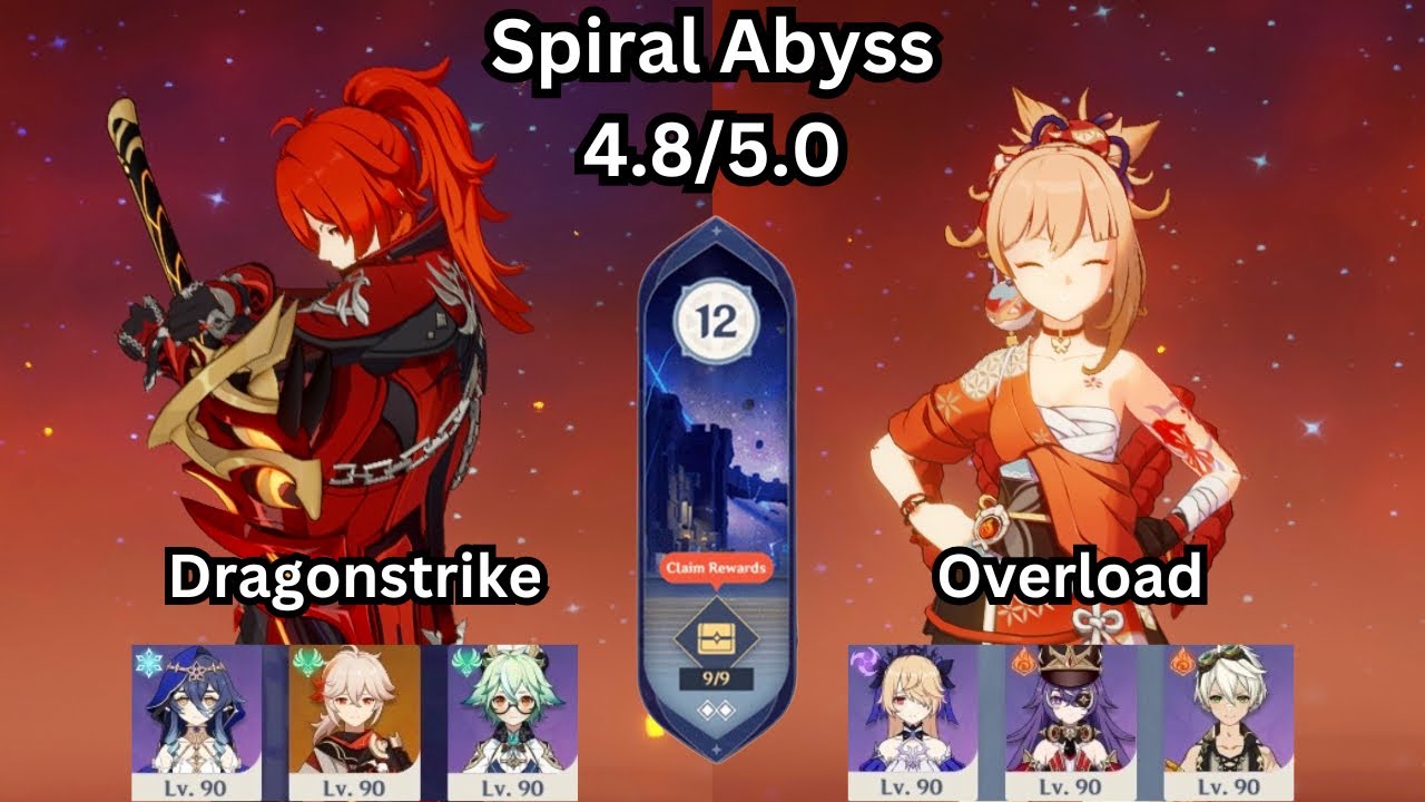 C6 Diluc Melt Dragonstrike + Yoimiya Overload | 4.8/5.0 Spiral Abyss Floor 12 | Genshin Impact