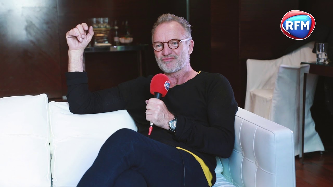 Sting en interview dans le 17/20 RFM de Pat Angeli et Marie-Pierre Schembri