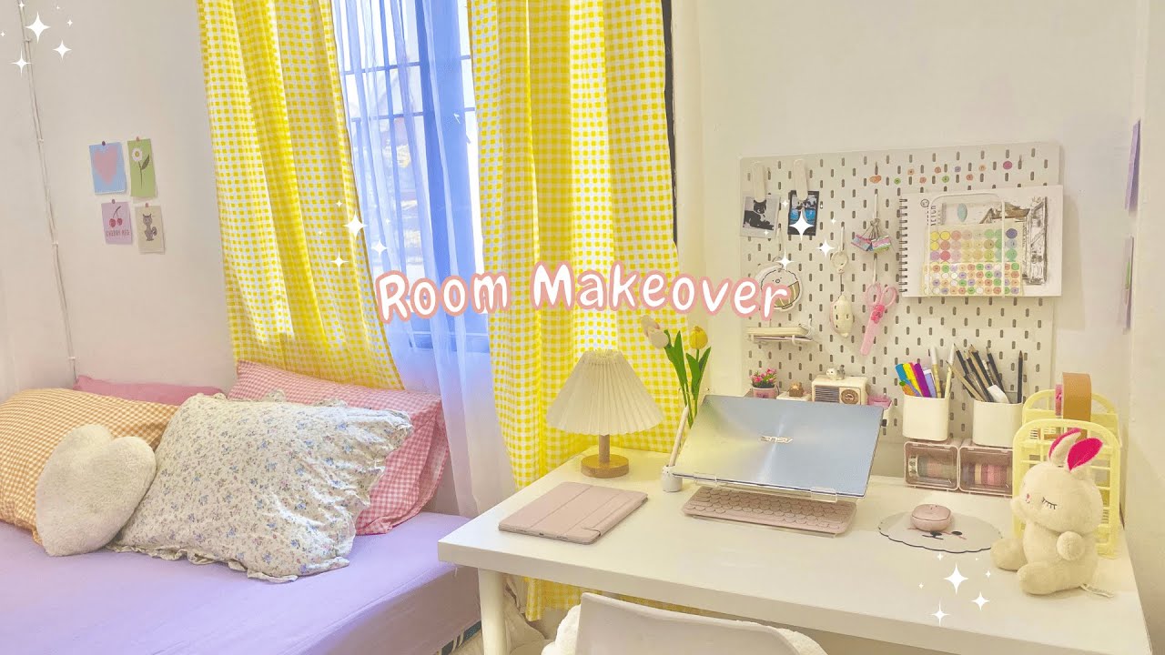 ROOM MAKEOVER | Dekorasi Kamar Pastel, Colorful, and Aesthetic