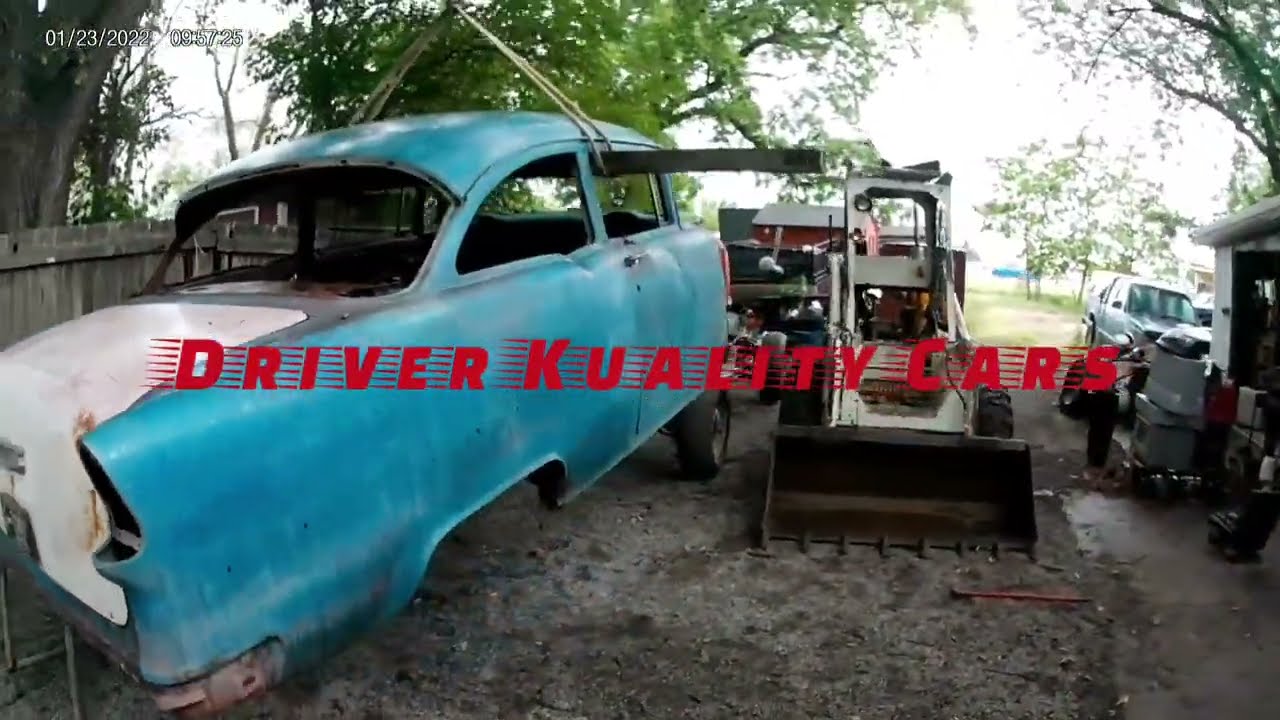 1955 chevy moves under its own power its been over 25 years will she move 