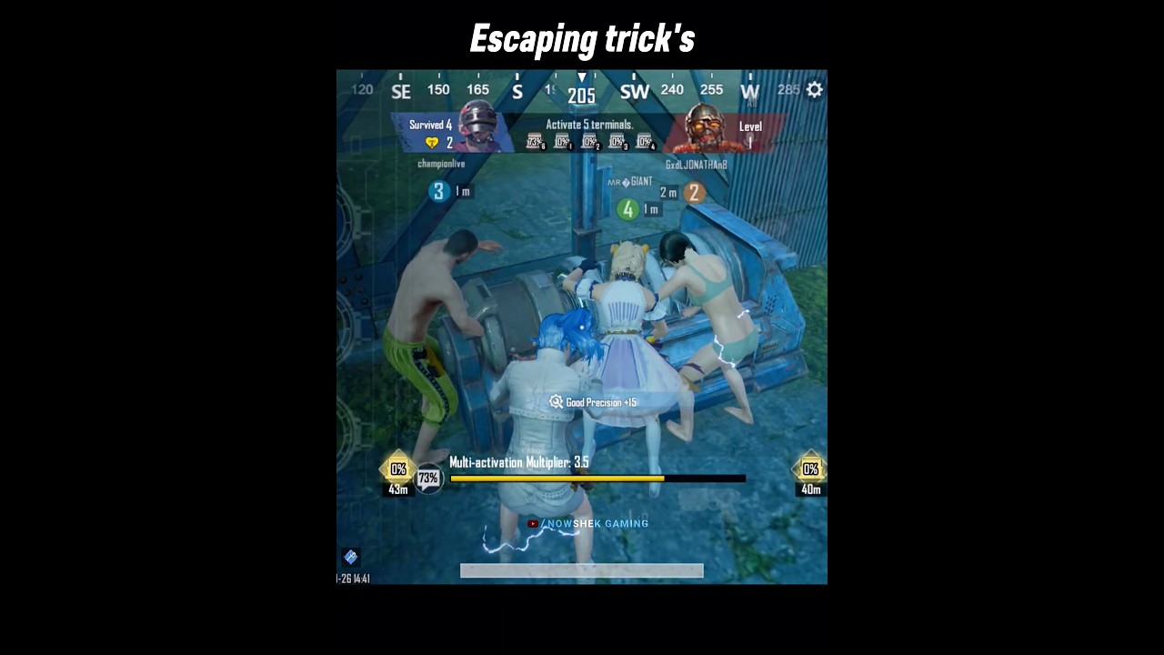 Новая карта: непревзойденные трюки побега 😱 #nowshekgaming #pubgmobile #short #bgmi