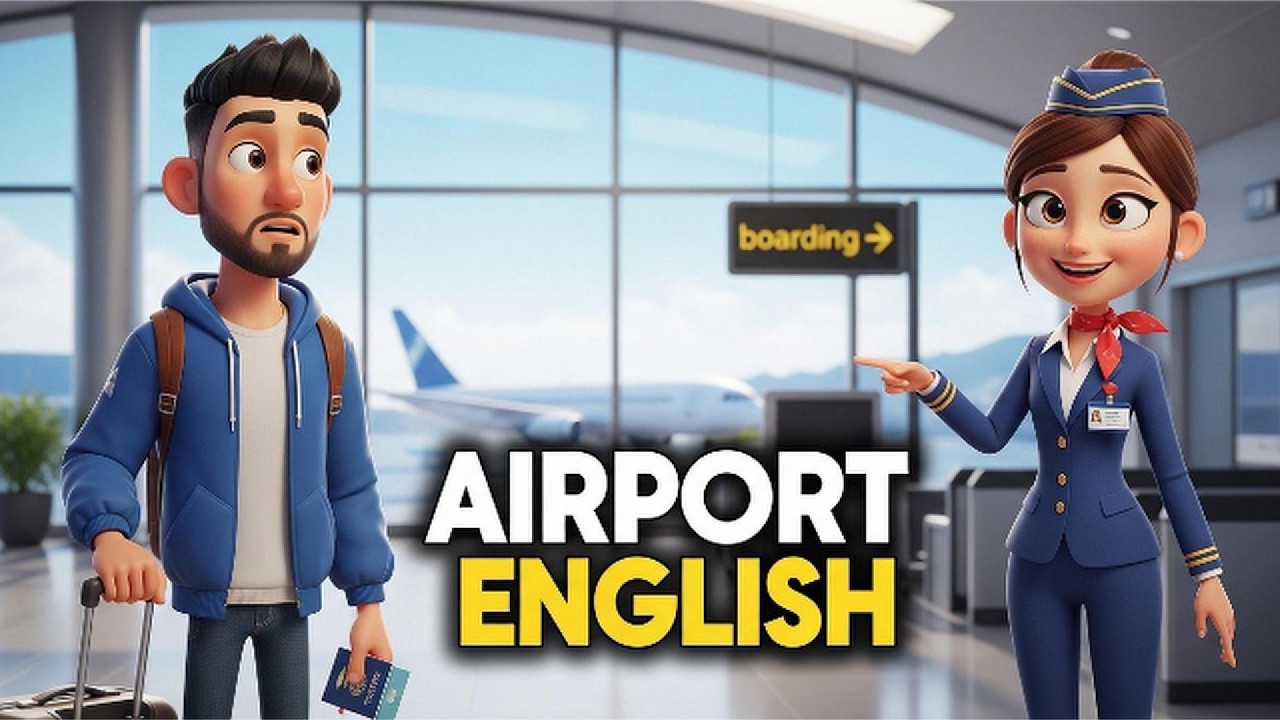 English Conversation at the Airport | Learn Travel English for Beginners#english