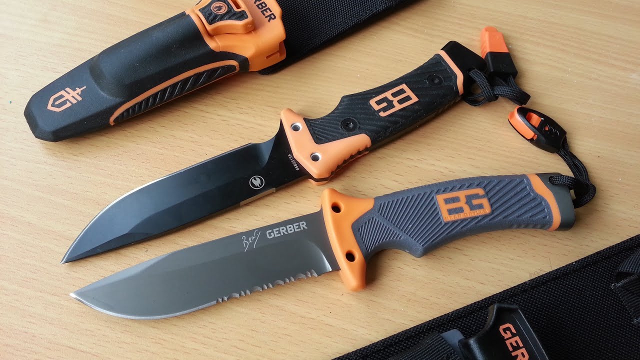 Bear Grylls Ultimate Knife Vs. Ultimate Pro Survival Knife