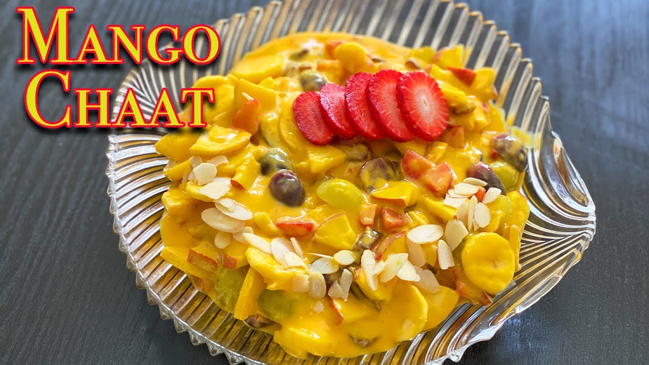 Mango  Fruit Delight  |  Creamy Mango Fruit Chaat Recipe | Mango Chaat