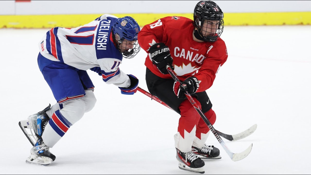 Highlights from Canada vs. United States in semifinal action at the 2025 Hlinka Gretzky Cup