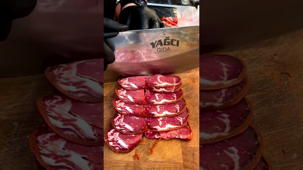 Kayseri Pastırma Elle Doğranır. Makine Kullanılmaz