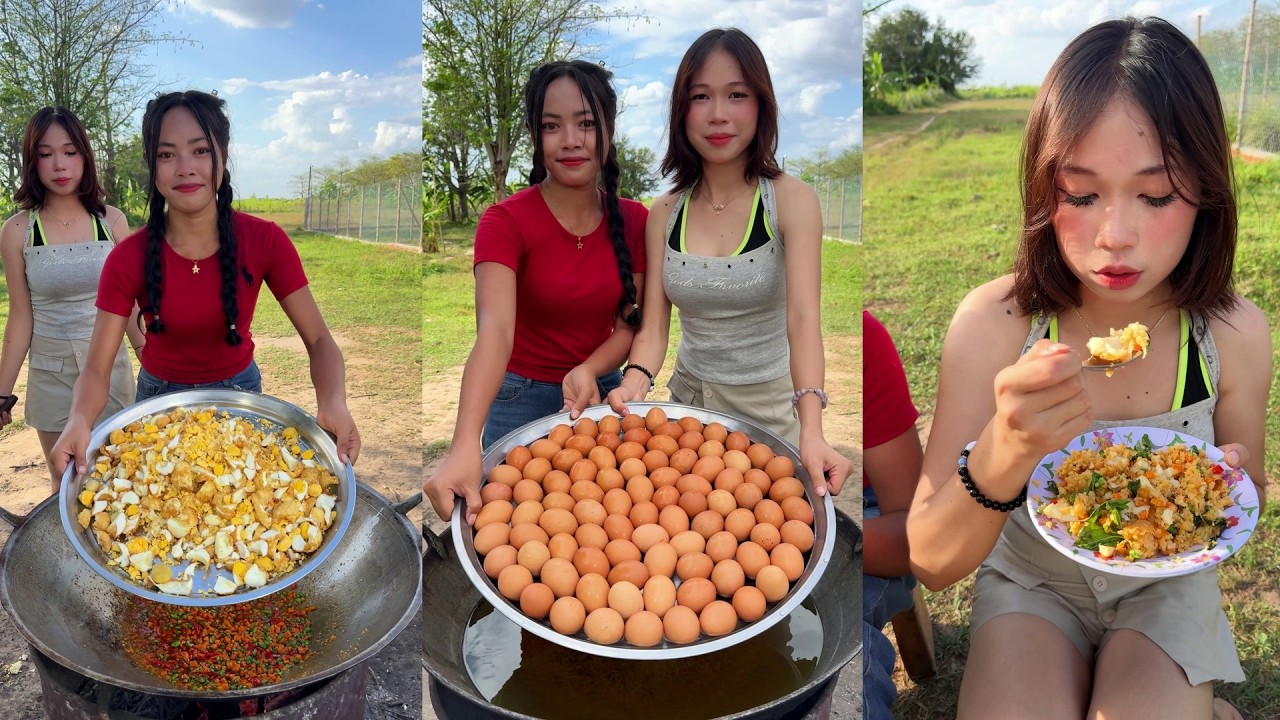 Amazing cooking deep fried egg recipe