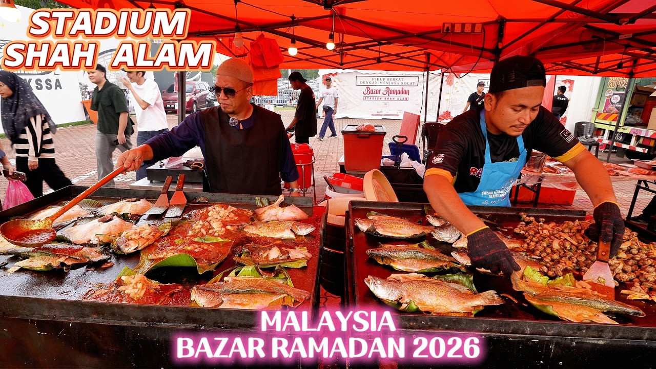 Bazar Ramadan Stadium Shah Alam 2026 💥 MASSIVE Malaysia Street Food Attack!