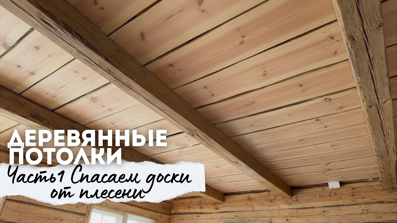 Деревянные потолки. Часть 1 - Спасаем доски от плесени