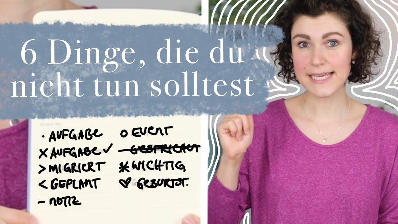 BULLET JOURNAL dos and DON'TS | Das solltest du beim Bullet Journaling NICHT TUN | NoGo's Deutsch