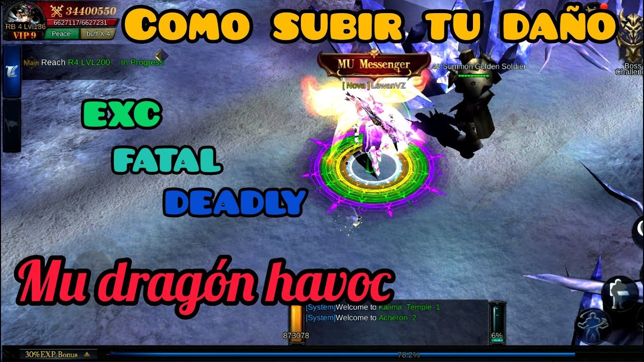 Mu Dragon HAVOC l  Como Subir mi Daño en Mu Dragon havoc