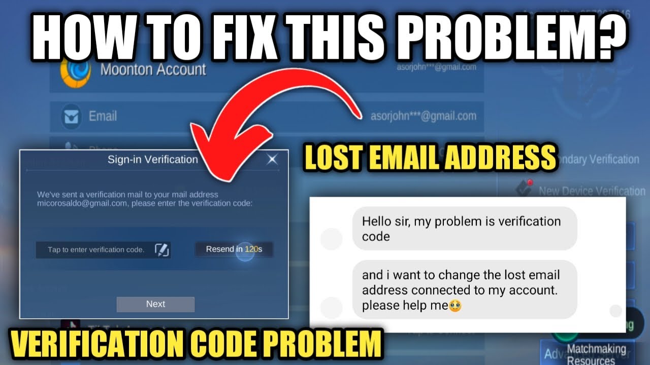 LOST MOONTON ACCOUNT AND VERIFICATION CODE PROBLEM!