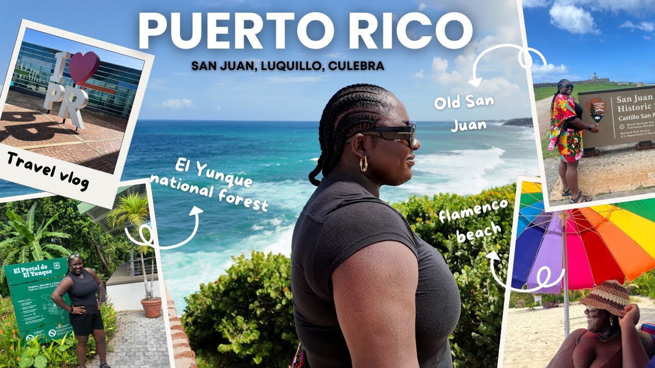 PUERTO RICO TRAVEL VLOG 🇵🇷| Exploring Old San Juan, El Yunque, La Placita, Flamenco beach + more!