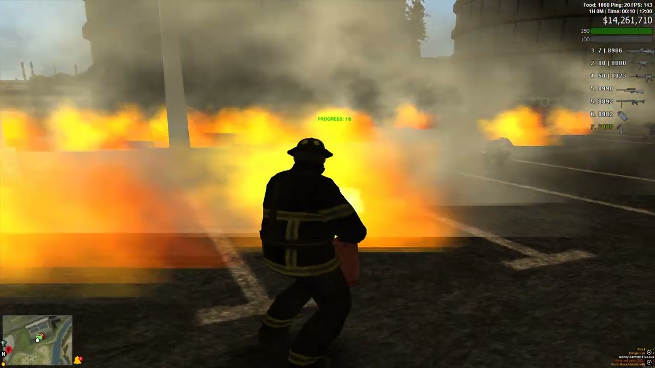 CIT server MTA SA Firefigher and chill in 4K HD gameplay