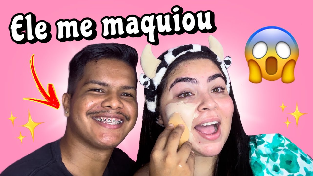 MEU NAMORADO ME MAQUIOU | que tragédia KKKKKKK 💖😂 @gabryelladouradoo