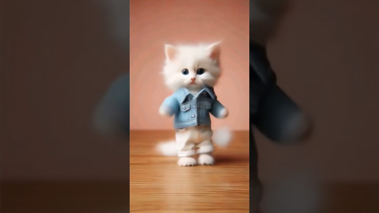 White Kitten Bullet Dance #bulletdance #kitten