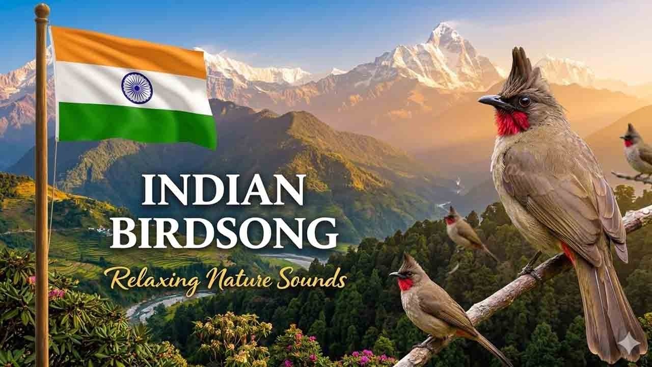 🇮🇳 Relaxing Bird Sounds of India 🕊️ Calm Forest Nature Ambience for Deep Sleep, Stress Relief