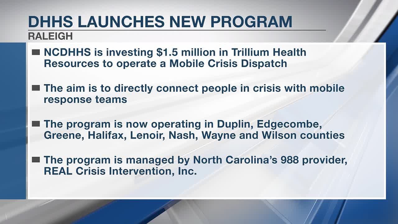 NCDHHS launches new dispatch pilot program for 988 calls in ENC counties