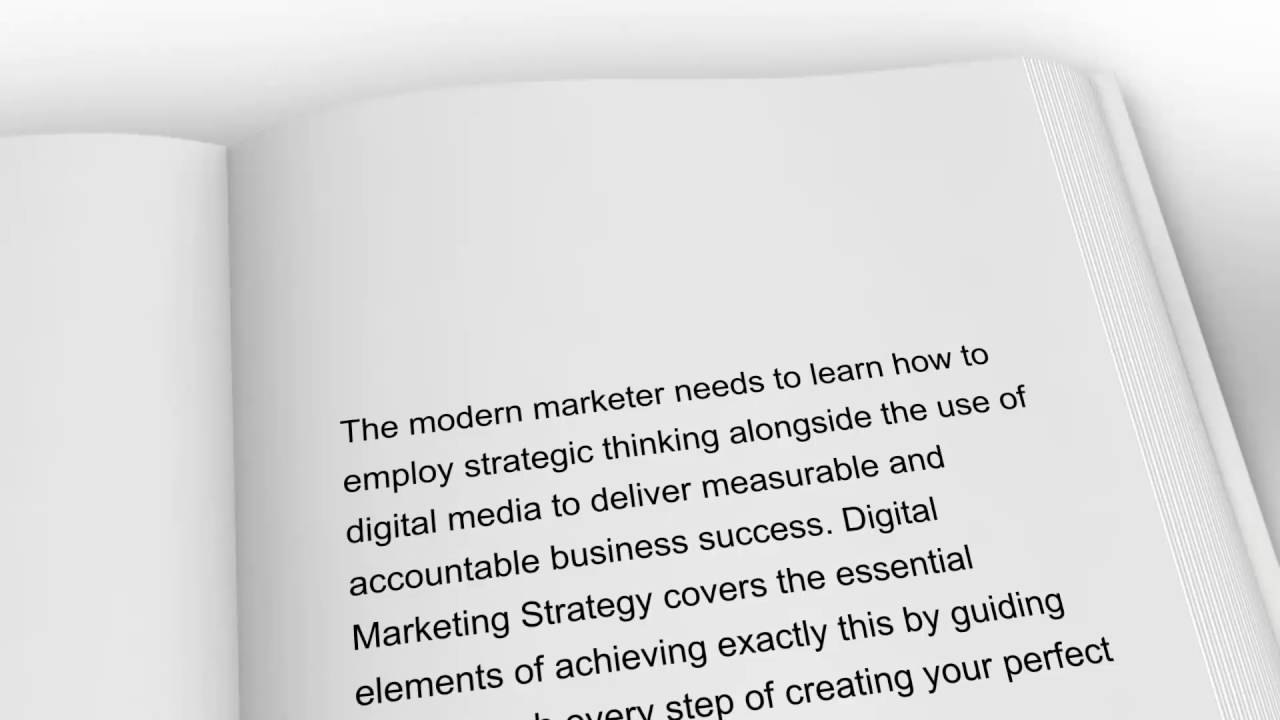 Digital Marketing Strategy | Book Trailer