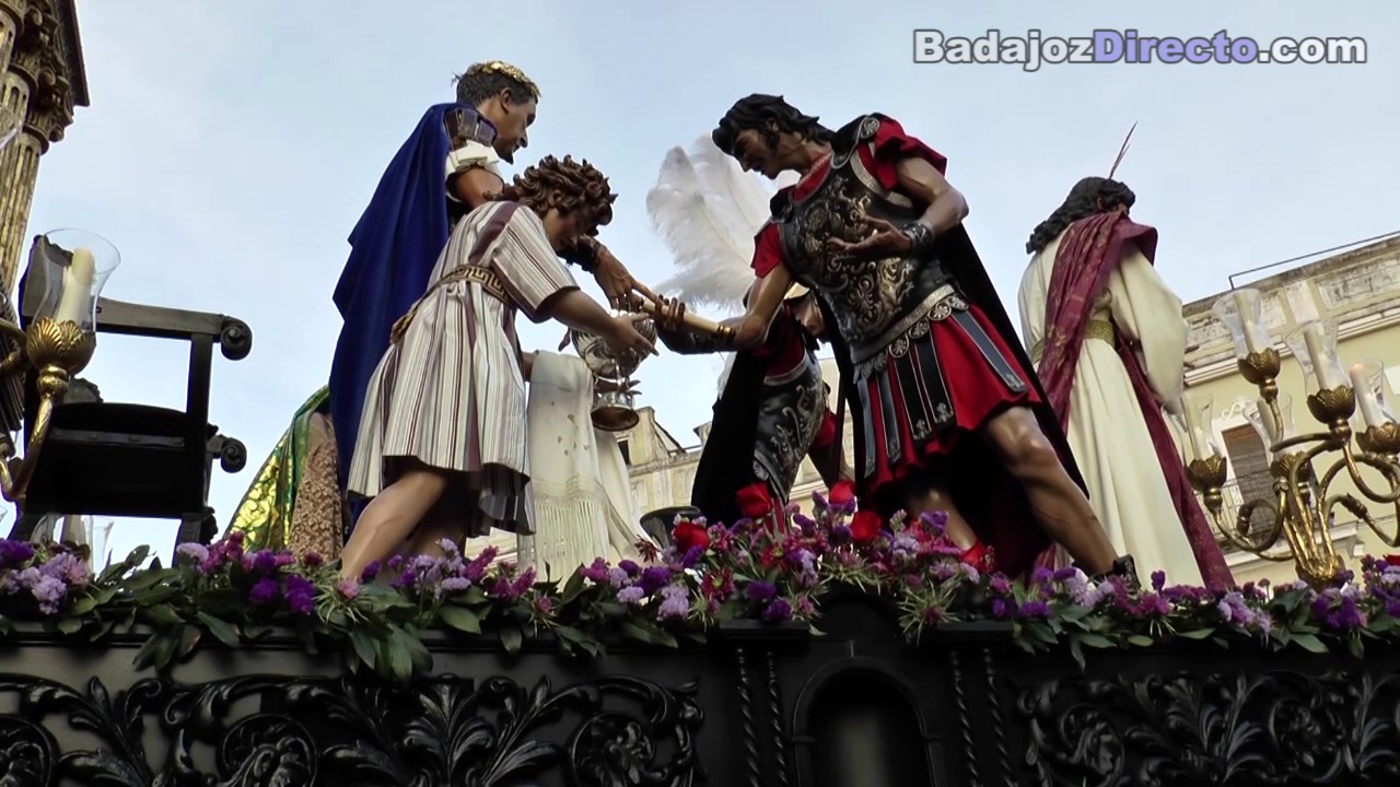 Salida de la Procesión de San Agustín. Jueves Santo Badajoz