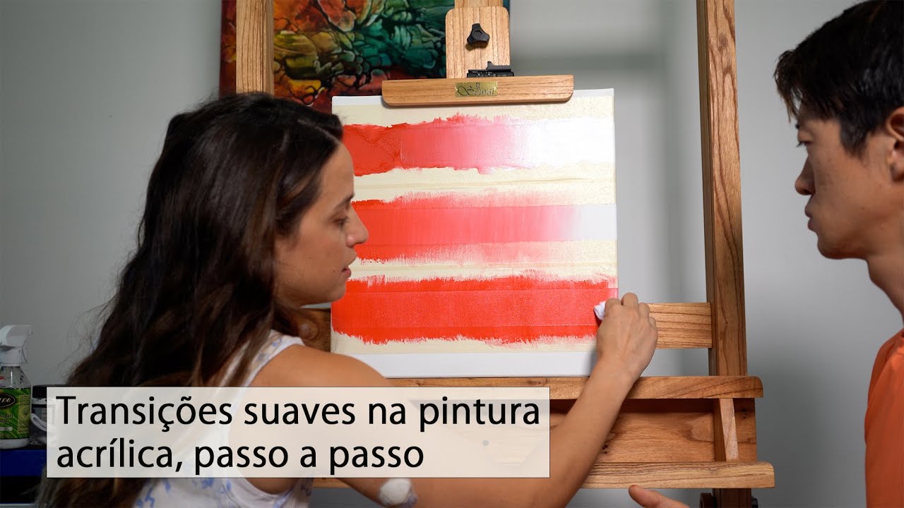 Degradês em acrílica: controle o efeito antes da cor