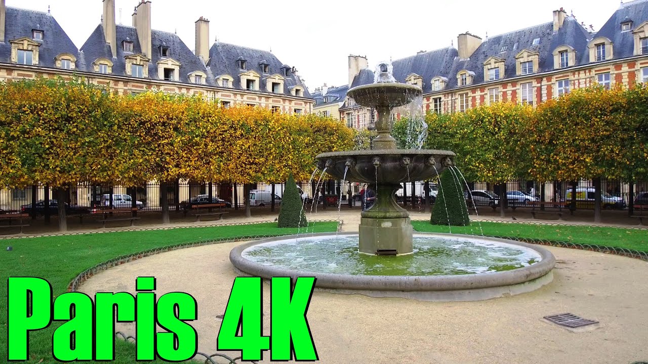 Walk around Paris France. [4K] The Marais.