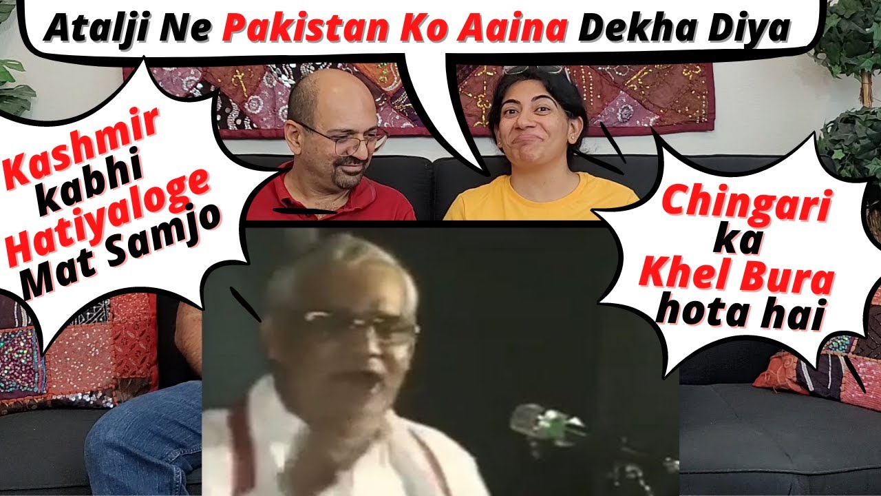 Watch Atal Bihari Vajpayee Warned Pakistan On US-Pak Deals | Indian American Reactions !!