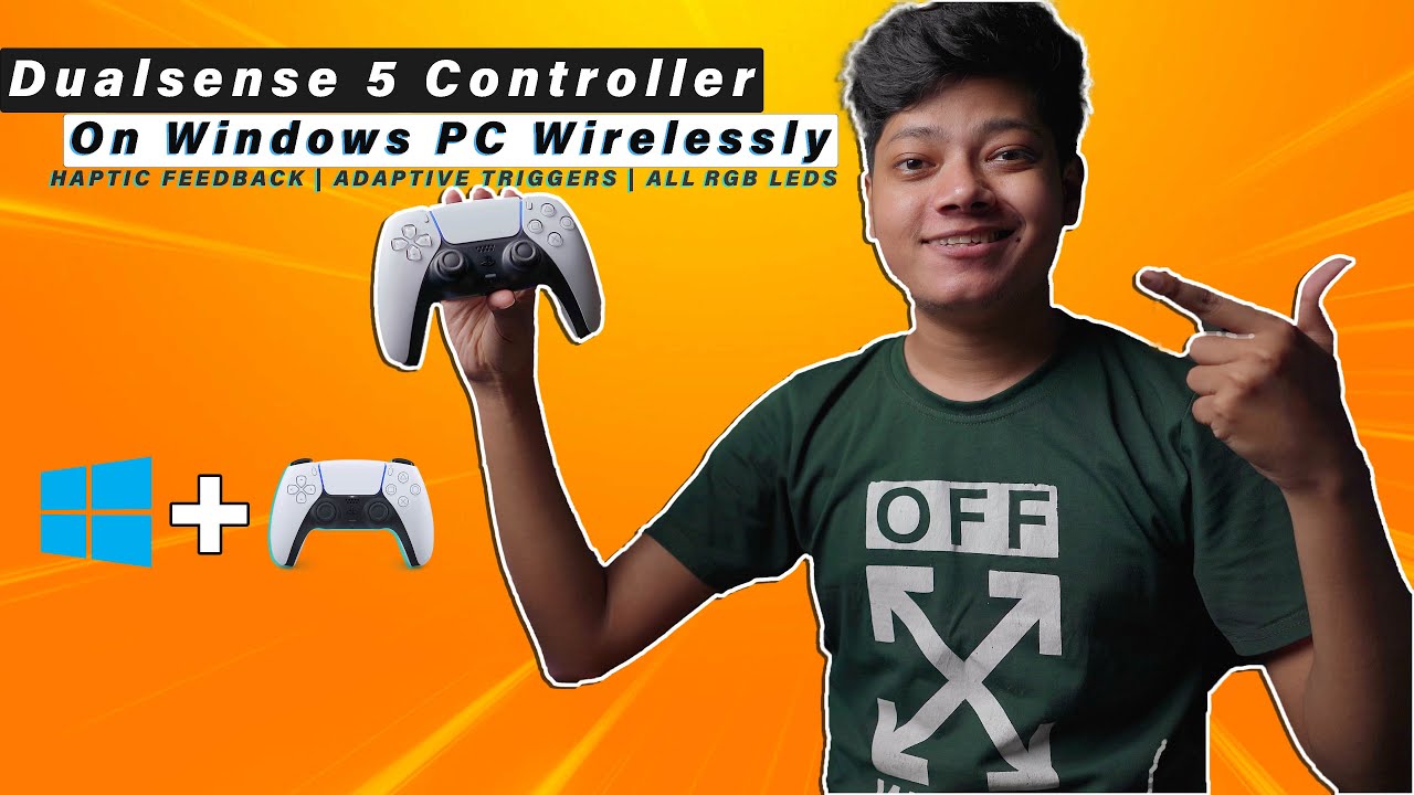 How to Use PS5 Dualsense Controller On Windows PC | Adaptive Triggers & Haptic Feedback Wirelessly