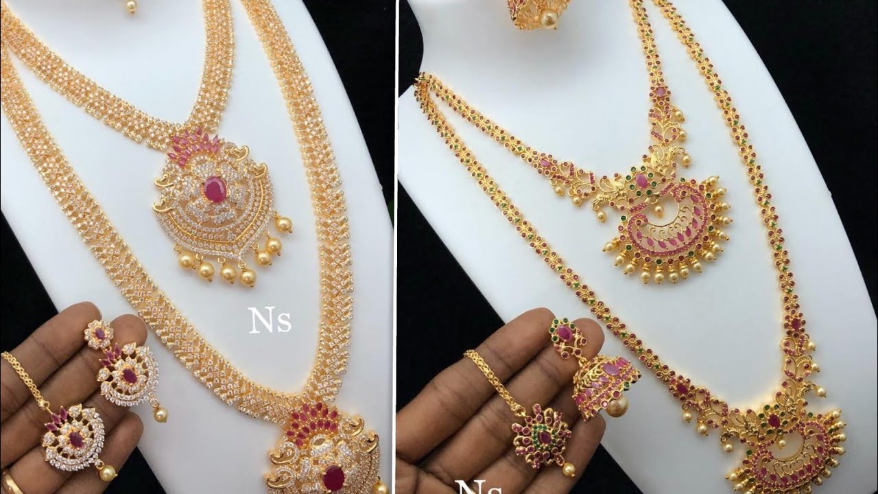 Ad/stone/combo/bridal set/necklace/haram/with prices/imitation jewellery