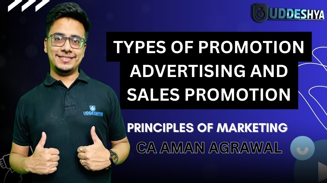 #18 TYPES OF PROMOTION ADVERTISING AND SALES PROMOTION | PRINCIPLES OF MARKETING | B.COM | SEM - 4