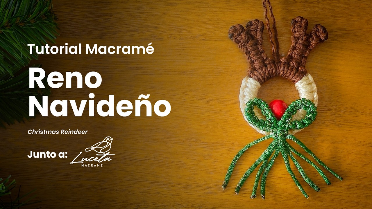 🐾🦌 DIY Рождественский Олень из Макраме 🎄 Пошаговый Урок для Вашей Елки