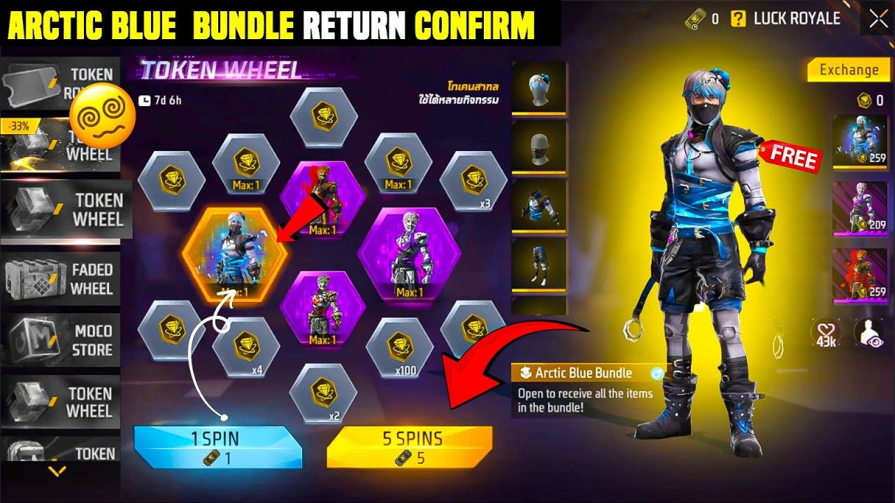 Arctic Blue bundle return confirmed date | Arctic Blue bundle token exchange rate | FF upcoming e...