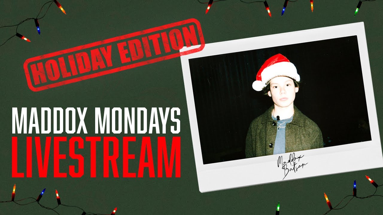 Maddox Mondays Holiday Livestream! | Maddox Batson
