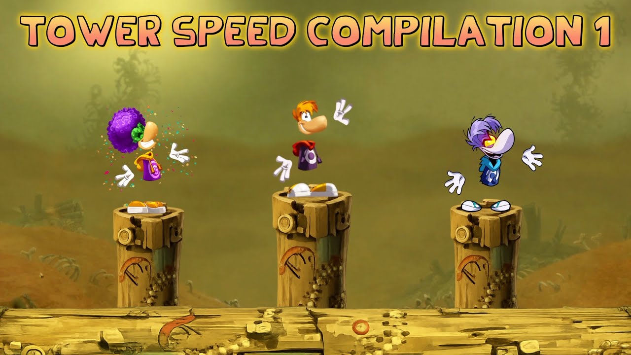 Rayman Legends | Tower Speed Compilation 1 