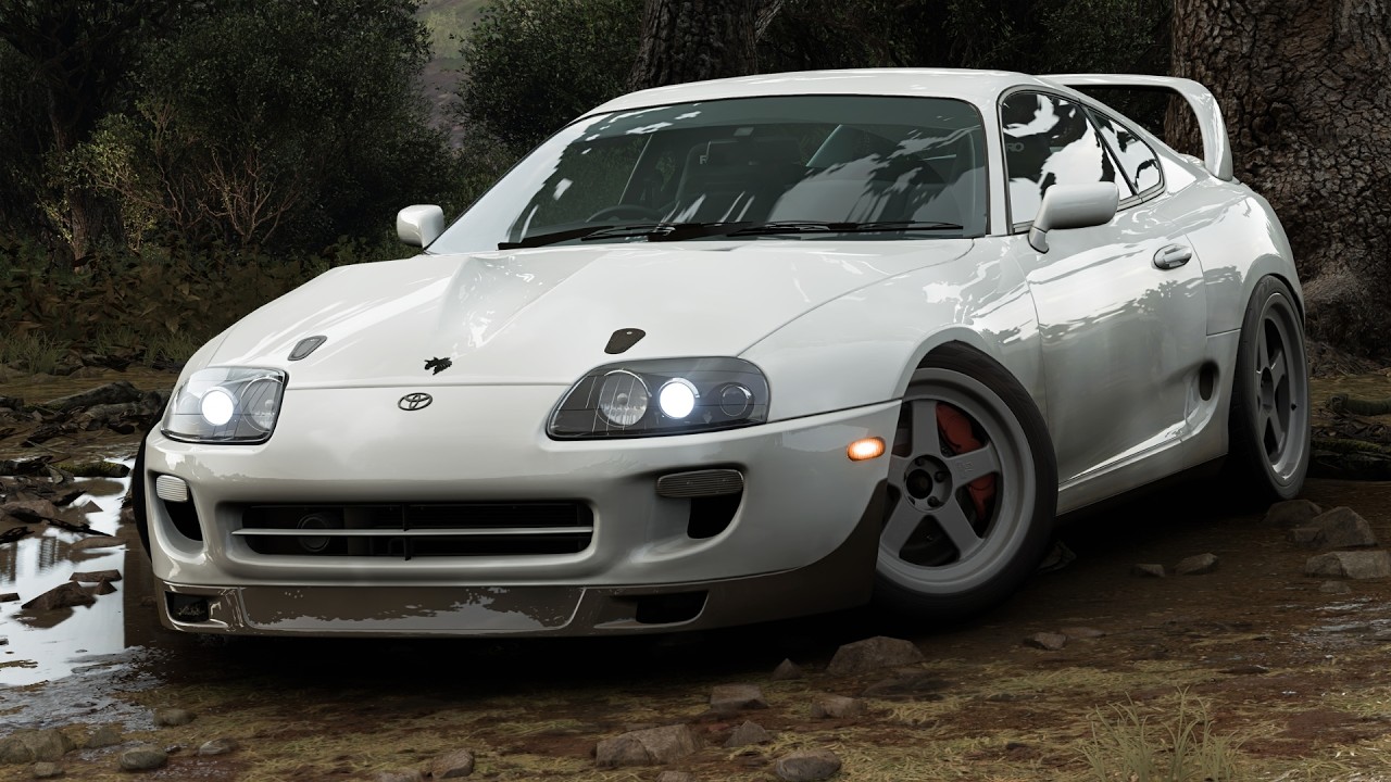 1500BHP Toyota Supra - Forza Horizon 5 | Steering Wheel Gameplay
