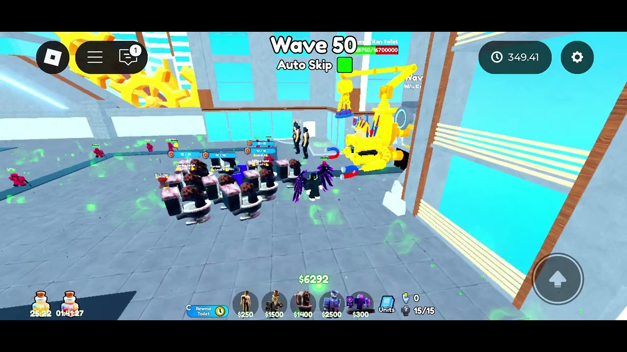 Leaderboard attempt speed run update 2 Toilet Tower Defense on Roblox