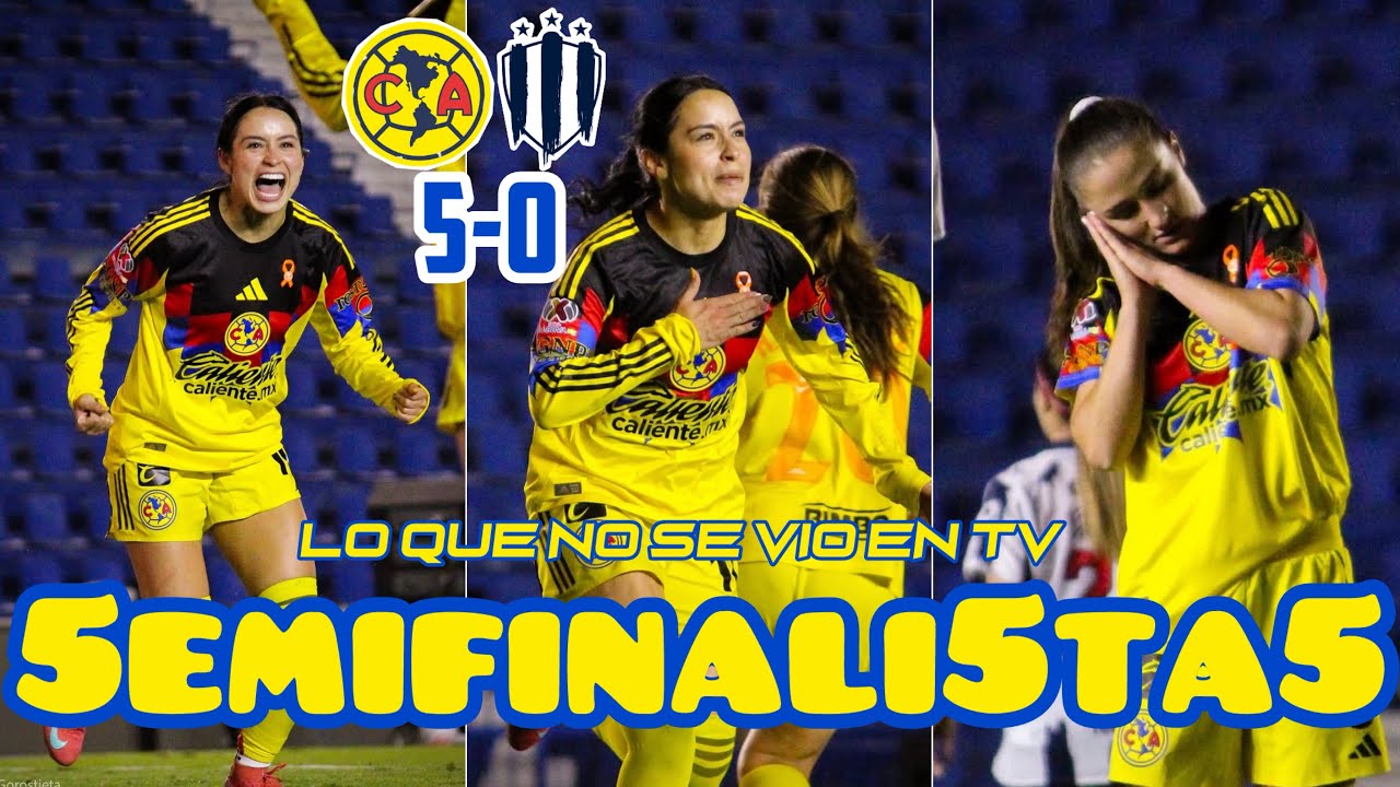 América Femenil humilla a Rayadas 5-0 | Afición, Resumen, Goles y Celebración | Liga MX Femenil