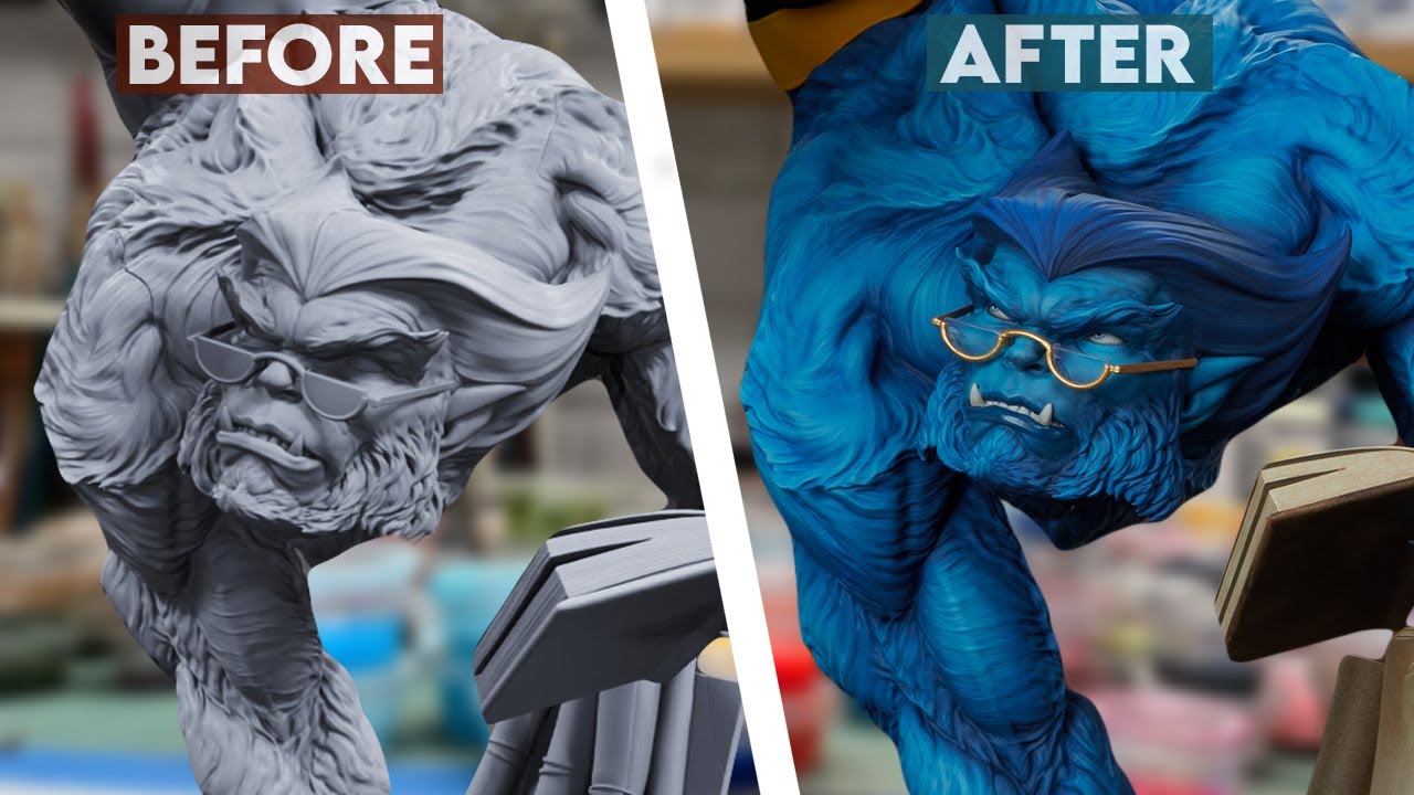 Painting the X-Men Beast Premium Format Figure
